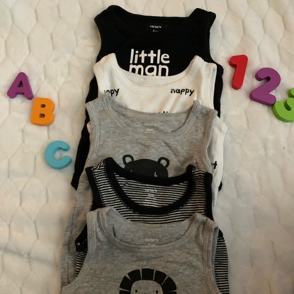 5 piece onesie tank set